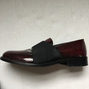 Boemos Burgundy Patent Leather Women’s Slip-on Loafers Made in Italy Sz 38/7.5